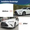 For Lexus ES 2018 2019 2020 2021 2022 Automobile Front Bumper Splitter Lip Chin Decorative Spoiler Automobile Body Modification