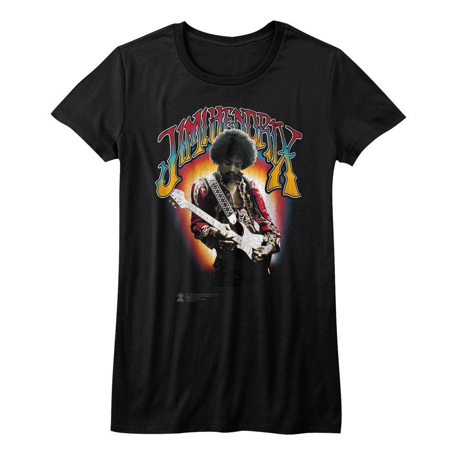 Jimi Hendrix Jimi Hendrix Black Junior Women s T-Shirt 3XL