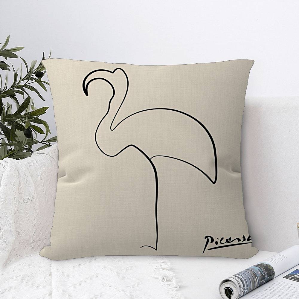 Abstract Vintage Minimalist Face Body Pillow Cushion Cover Pillowcase Living Room Sofa Home Decor Customized