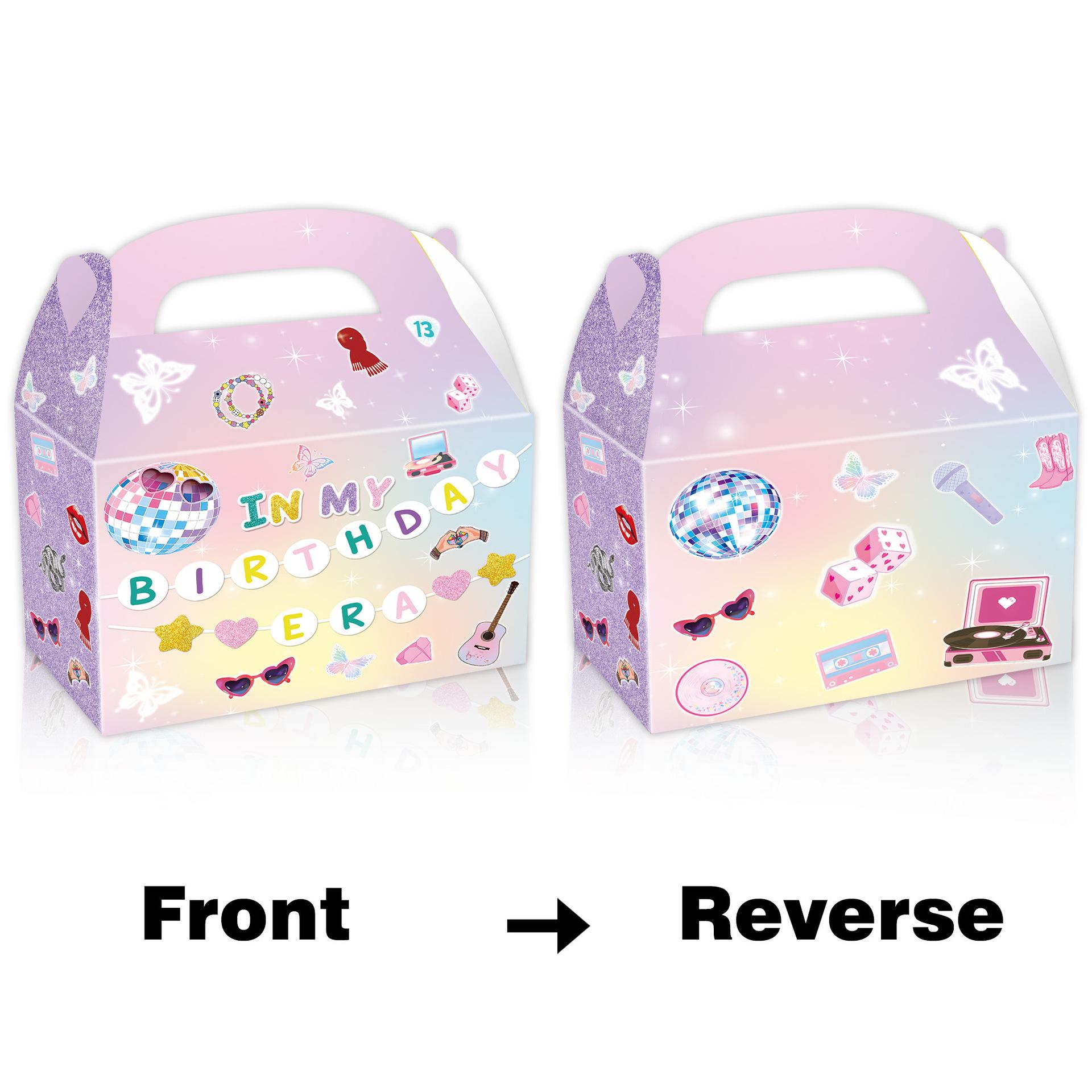 

Horn Box Gift Box Party Supplies Birthday Decorations Candy Box Arrangement Props Party Dessert Burger Box TL Horn Box 12pcs