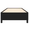 Bed Frame without Mattress Black 80 x 200 cm Fabric