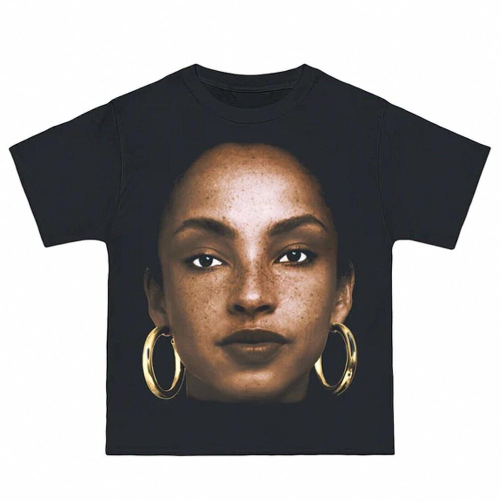 Rare Sade Adu Face Shirt Collection Singer Unisex WS542 L