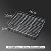 Thickened 304 Stainless Steel Food Serving Tray Buffet Presentation Trays Drain Rack Grease Trap Baking Plates Kitchen Organizer