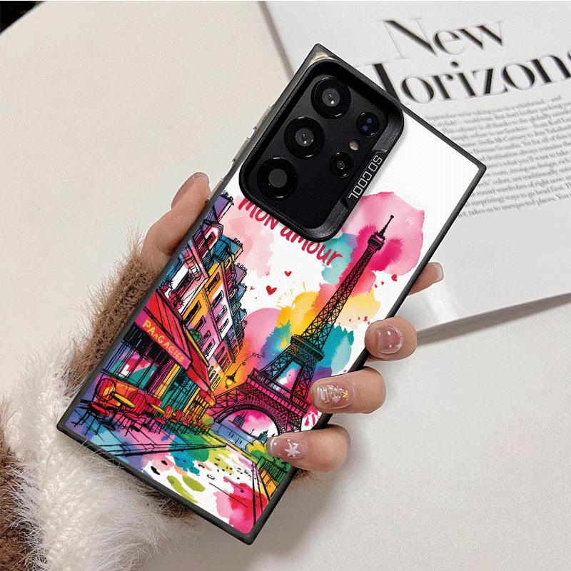 France Eiffel Tower Paris Shockproof Phone Case for Samsung Galaxy S26 Edge S25 Ultra S24 FE S23 Plus S21 Cover Anti Fall Fundas