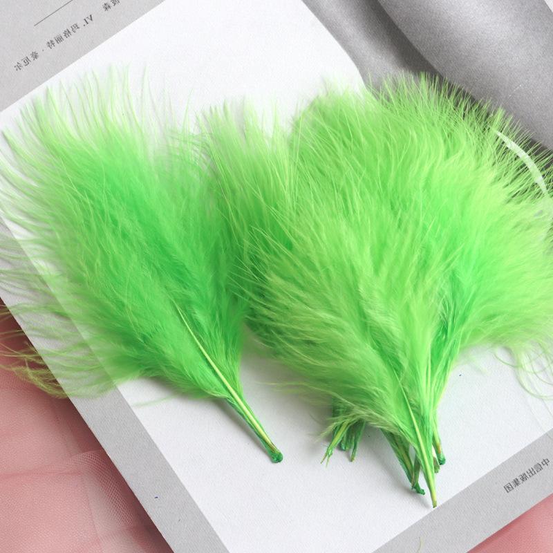 50Pcs Feather Turkey Hair Vascular Fleece, Dream Catcher Diy Corsage Earrings Headgear Hair Accessories Color Pendant Decorative Materials