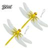 Dragonfly Garden Art Accessory 3D Simulation Outdoor Fake with Keychain Artificial Decoration Insect Model for Yard Courtyard Patio Flower Beds