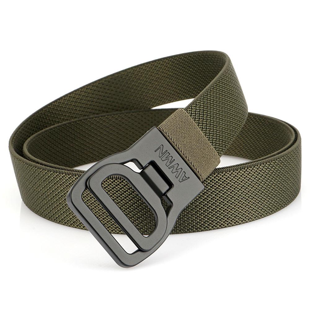 2025 Męski pasek elastyczny 3,4 cm z automatyczną klamrą - Casualowy, outdoorowy i biznesowy styl skórzany pleciony