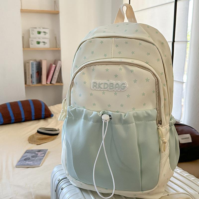 

College style schoolbag female college student high value style niche backpack junior high school girls backpack