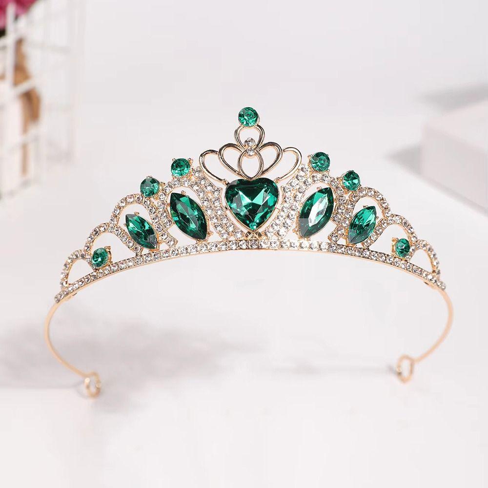 Rhinestones Zinek Zinková slitina Princeznovská tiára Srdcovitý Svatatební pokrývka hlavy Dětská koruna Soutěžní diadém