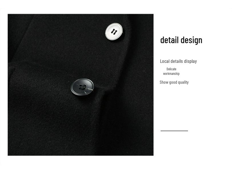 Men's Business Casual Double-Faced Wool Suit and Trendy Coat - 2025 Autumn/Winter Collection
