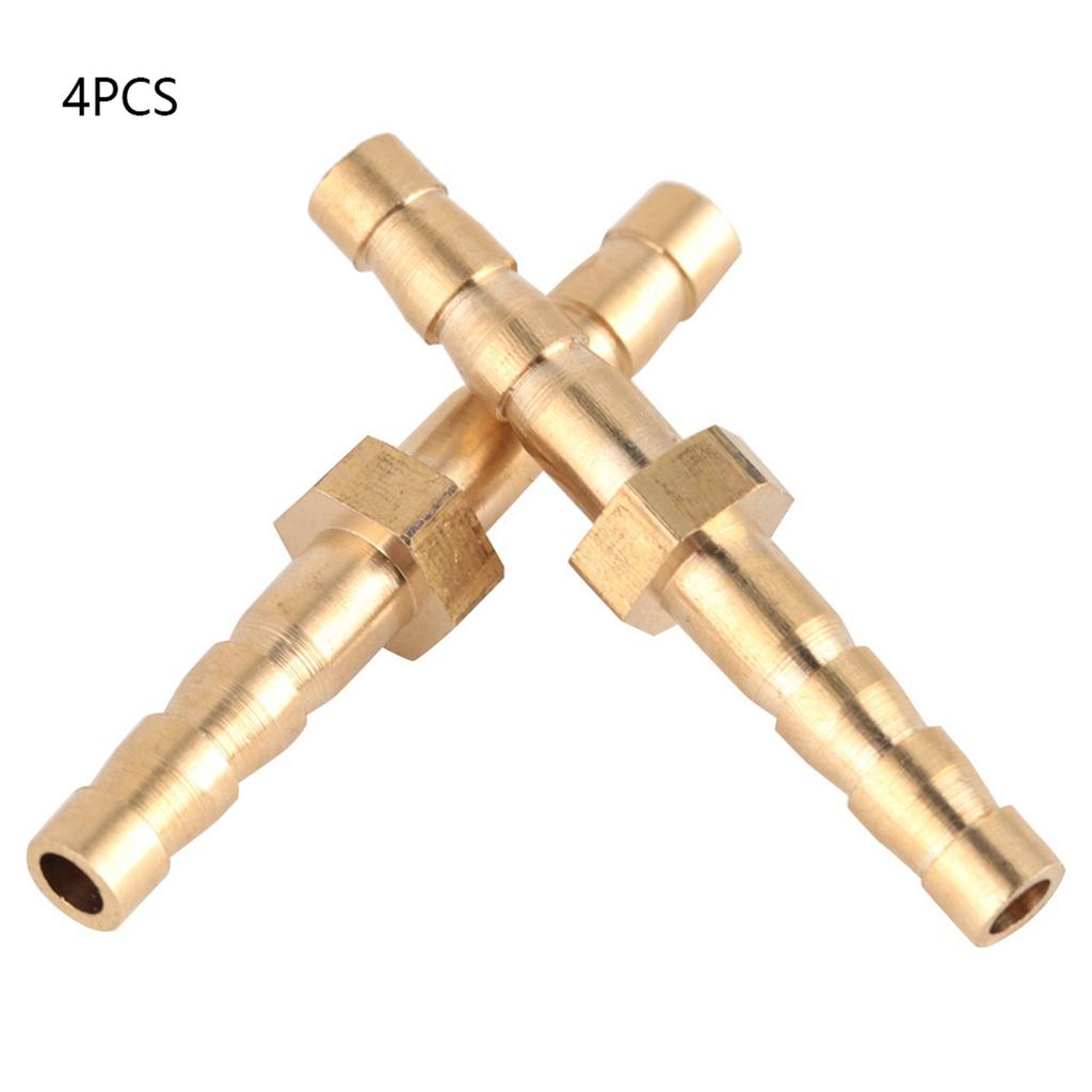 4 Pcs 44mm Brass Fitting Hose Barb Tail Reducer Reducing Plug Connector