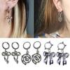 Sweet Cool Bowknot/Thread Star Pendant Earrings Fashion Hoop Earrings Jewelry