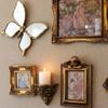 Vintage Wall Decoration Light Luxury Swallow Wall Carving Decorative Wall Mirror  Living Room