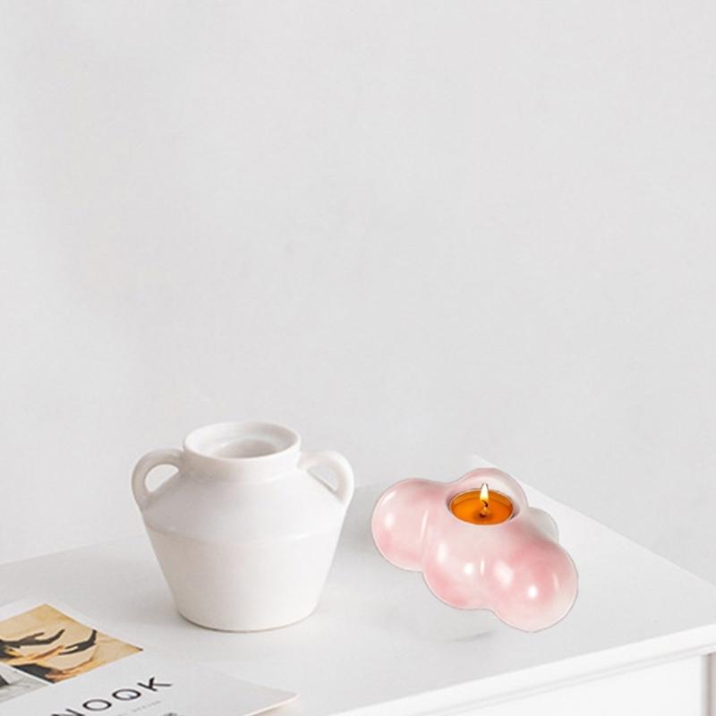 Silicone Candle Holder Moulds Cloud Shaped Silicone Clay Mould Crafts Moulds Silicone Material for DIY Hand-Making Lover