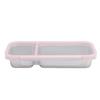 Portable Snack Container 304 Stainless Steel Sealed 2 Compartment Food Storage Container for Travel Camping Picnic