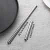Stainless Steel Drinking Straw Outdoor Portable Reusable Tableware Shrink Straw Bubble Tea Coffee Telescopic Straws