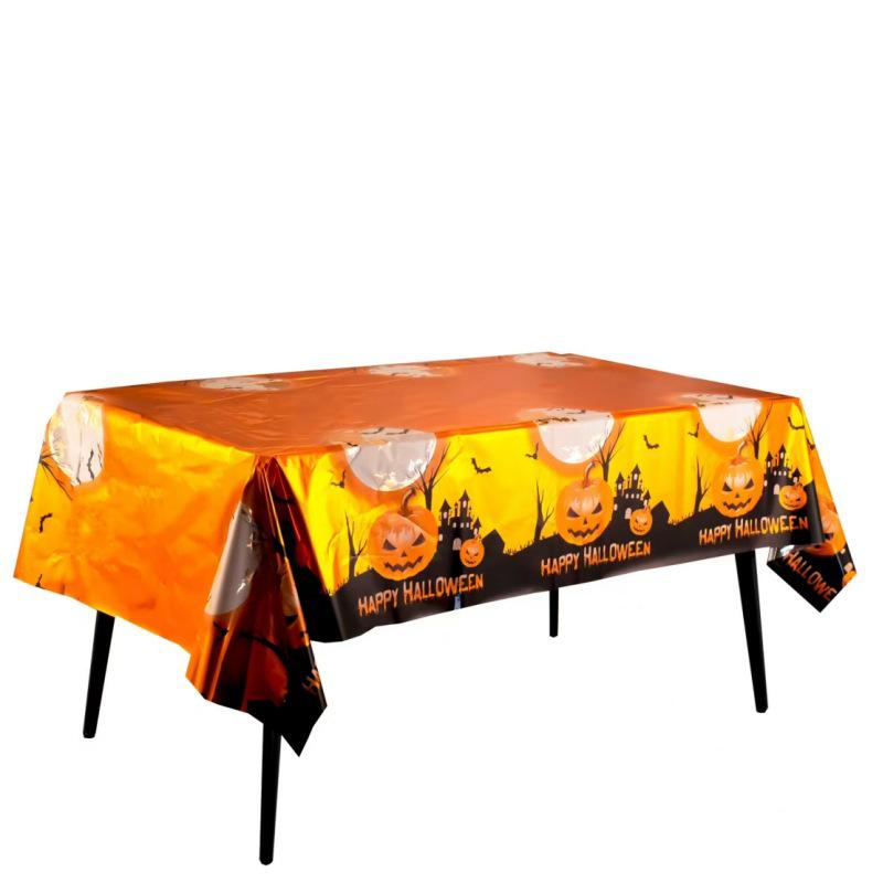 Halloween & Christmas Theme PEVA Tablecloth - Disposable Party Decor