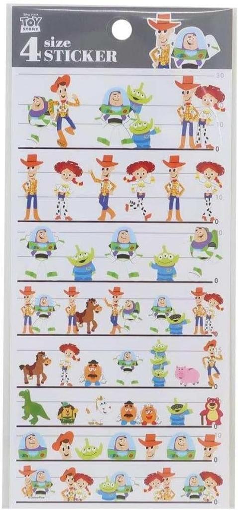 Disney Toy Story Sticker Set (4 Sizes, Sticker Sheet, Made in Japan) (Stickers, Name Stickers)