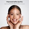 10-inch ring light with tripod, dimmable LED selfie light, comes with phone holder and Bluetooth remote, 3 color temperatures and 10 brightness levels