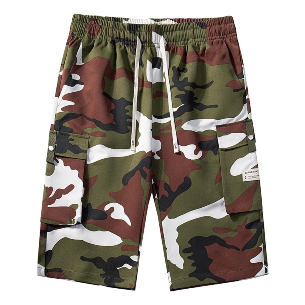 Men's Casual And Fashionable Camouflage Outdoor Sports Shorts - Men's Multi-pocket Work Pants