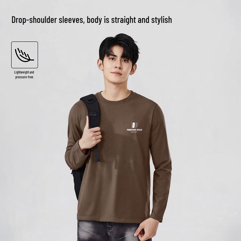 Baleno Men's Long-Sleeve Cotton T-Shirt