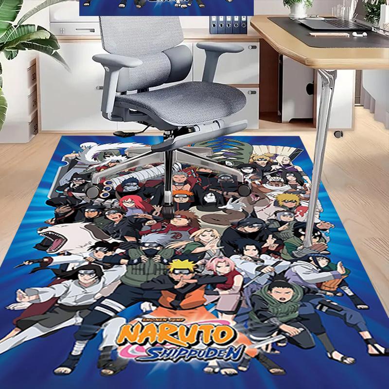 1pc Naruto Movie Poster Carpet for Playroom Bedroom Living Room Sofa Home Decor,kids Game Area Rug Non-slip Floor Mat Y723111