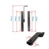 Single Lock Seat Slider Heavy Duty Adjustable Rail Kit
