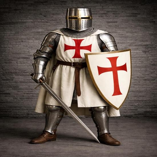

Templar Knight Full Armor Set with Shield Medieval Crusader Steel Costume