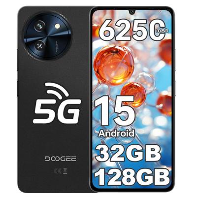 DOOGEE Note 59 Smartfon z Androidem 15 5G - 32GB+128GB/2TB, 6,75" HD+ 120Hz, Smartfon 6250mAh, Aparat 16MP+8MP, Dual SIM 5G/NFC/Face ID/OTG