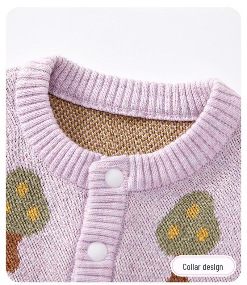 2026 Spring Collection: Newborn Baby Girls' Knit Romper - 100 Days Outdoor Wear
