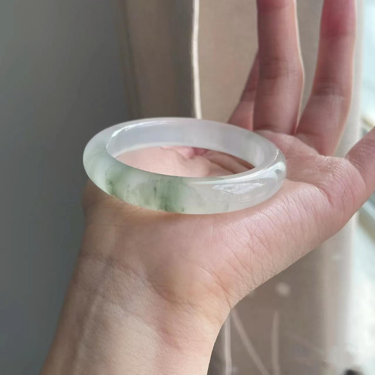 

1 шт. натуральный нефритовый браслет модный браслет с подвесками нефритовый женский подарок 64MM