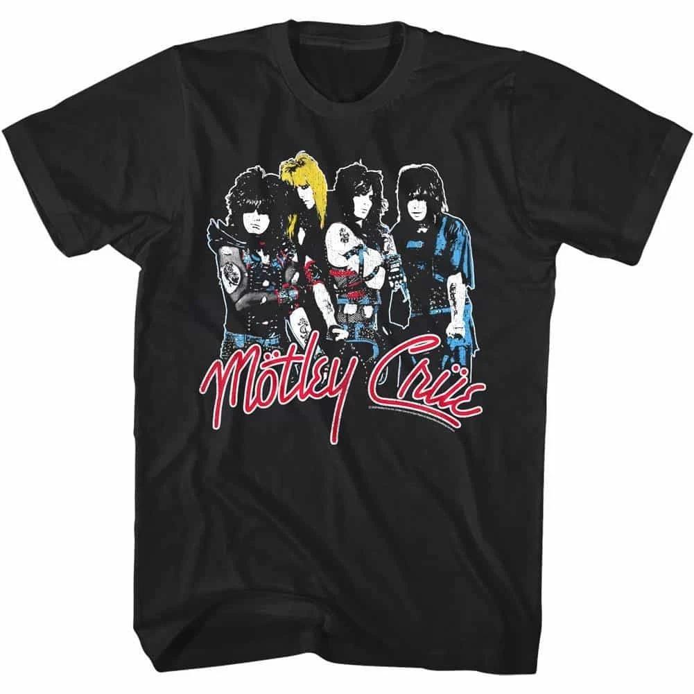 Motley Crue Glam Rock Pop Art Men s T Shirt XL
