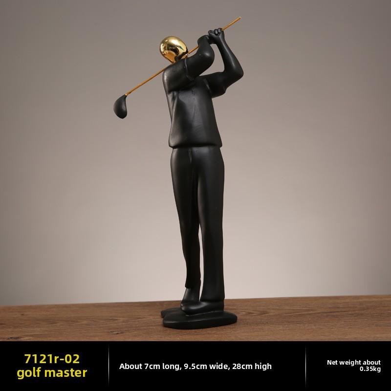 Schwarz Modern Abstrakt Harz Radfahrer Radfahrer Ornamente Statue Athlet Figur Tennis Kunst Büro Zimmer Miniatur Dekoration