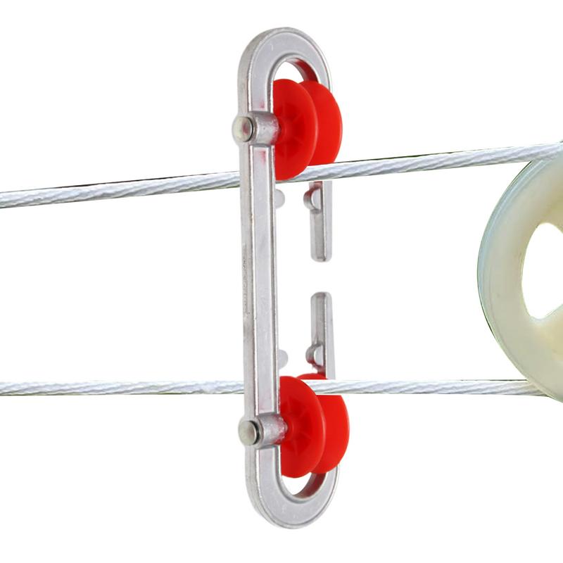 Oddělovač prádelní šňůry Vodotěsný Hliníkový Napínák prádelní šňůry Venkovní Malé nástroje pro prádelní šňůru Kladka na prádelní šňůru