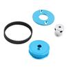 RC Belt Drive Gear Low Noise Rubber Belt Drive Transmission Gear Kit for TT02 Remote Control Car