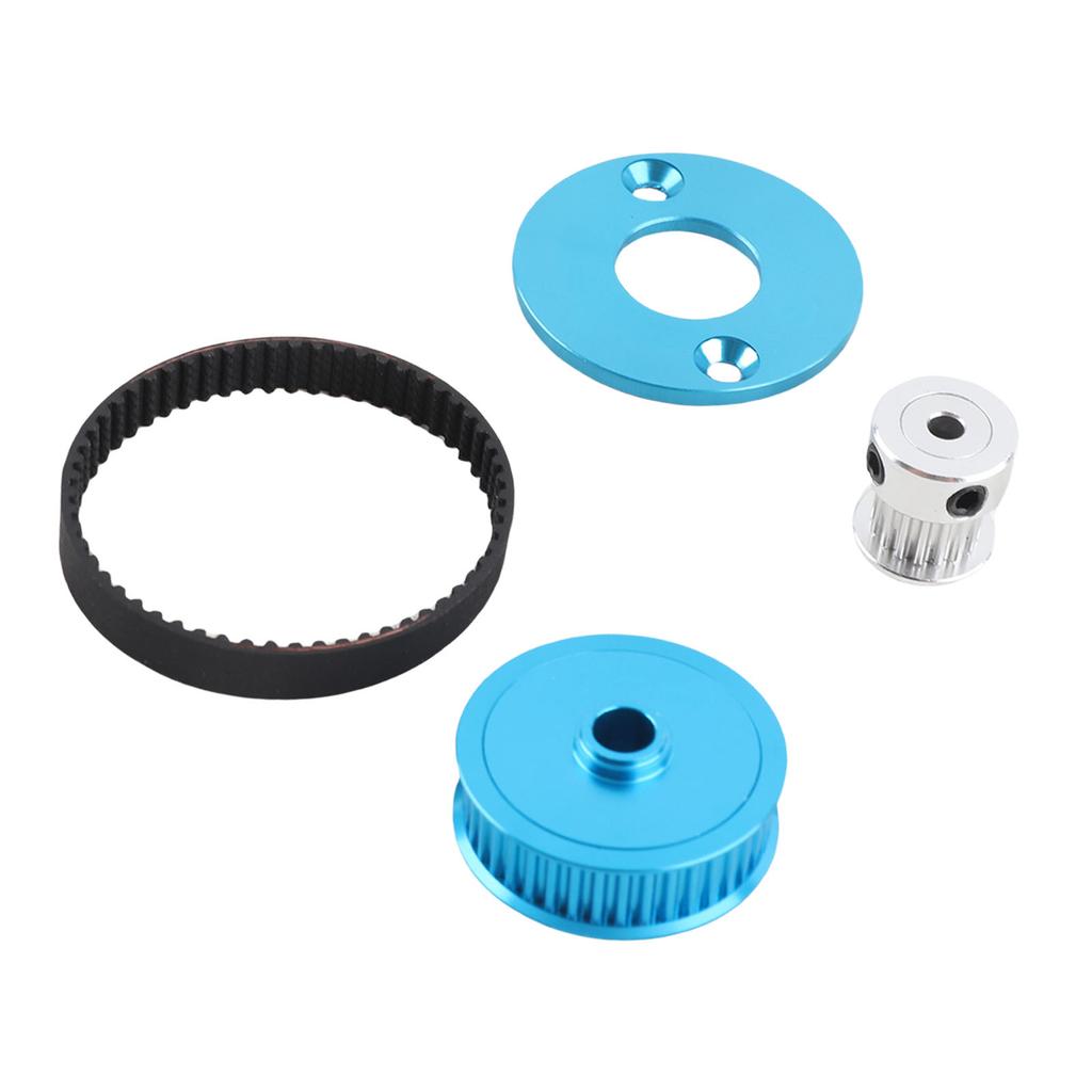 RC Belt Drive Gear Low Noise Rubber Belt Drive Transmission Gear Kit for TT02 Remote Control Car