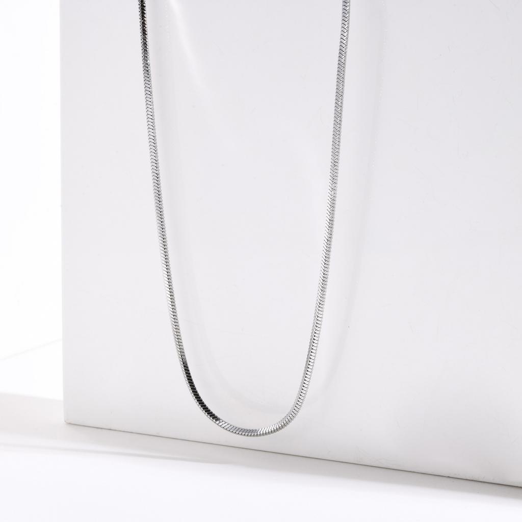 Stainless Steel Square Snake Bone Chain Thin Chain, Collarbone Necklace Lady, Gold Chain, Simple And Fashionable 131