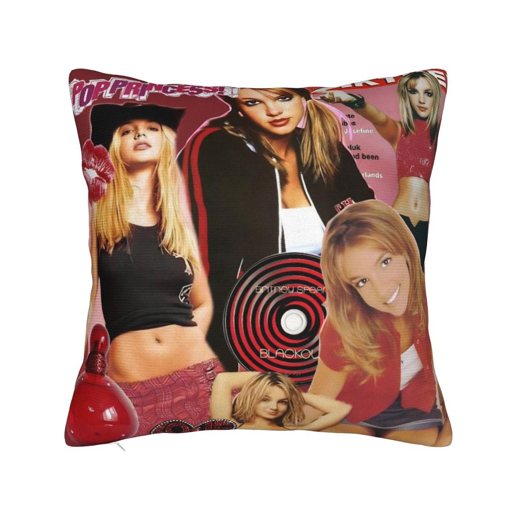 Decorative Pillow Covers Singer Britney Spears Product Seat  Throw Pillow Case Cover Square Style MultiSize