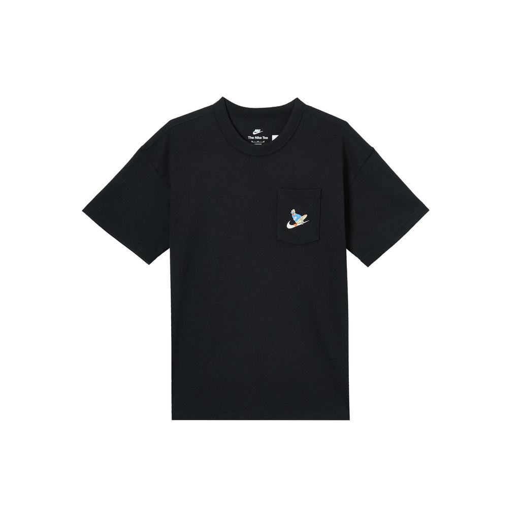 Nike T Shirts Men's Black Crew Neck Moderate Straight Fit FQ0351-010