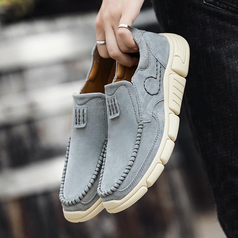 

Spring and Autumn Men s Shoes New Slip-on Outdoor Casual Breathable Sneaker All-Match Trendy Board Shoes Soft Bottom