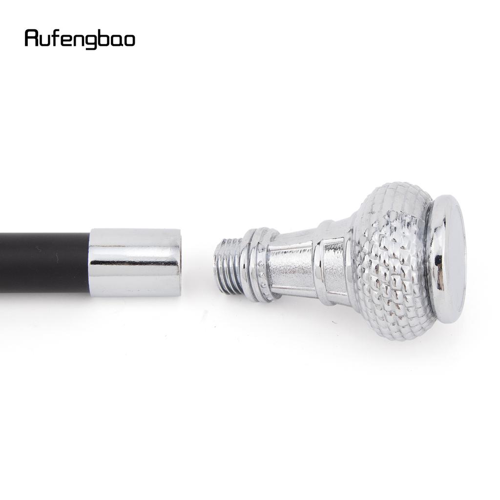 Bílá luxusní kulatá módní hůl s plochou rukojetí pro párty, dekorativní vycházková hůl, elegantní vycházková hůl s knoflíkem ve tvaru biskupské berly, 91,5 cm