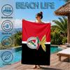 Ben Football Crest Printed Microfiber Beach Towel, Soft And Absorbent, Quick-Dry, Ideal for Summer Travel, Beach Essential, Swimming Pool