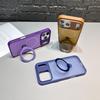 Rotating Bracket Phone Case For Iphone 16 17 Pro Max MagSafe Magnetic PC Hard Shell Protective For Iphone Air Acrylic Back Cover