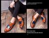 Men's Brogue Colorblock Leather Shoes: Large Size, British Style, Formal Fashion for Spring & Autumn 2020.
