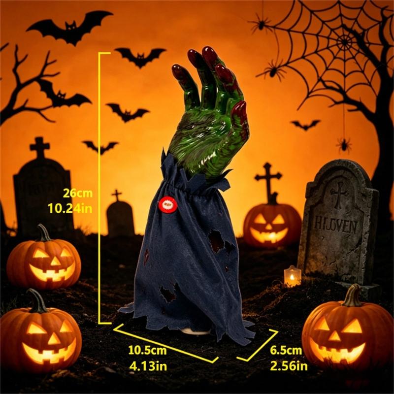 Spettri Elettrici Striscianti a Mano Con Effetto Sonoro Oggetti di Scena Portatili per Halloween Per Decorazione Festa Spaventosa e Divertimento in Famiglia