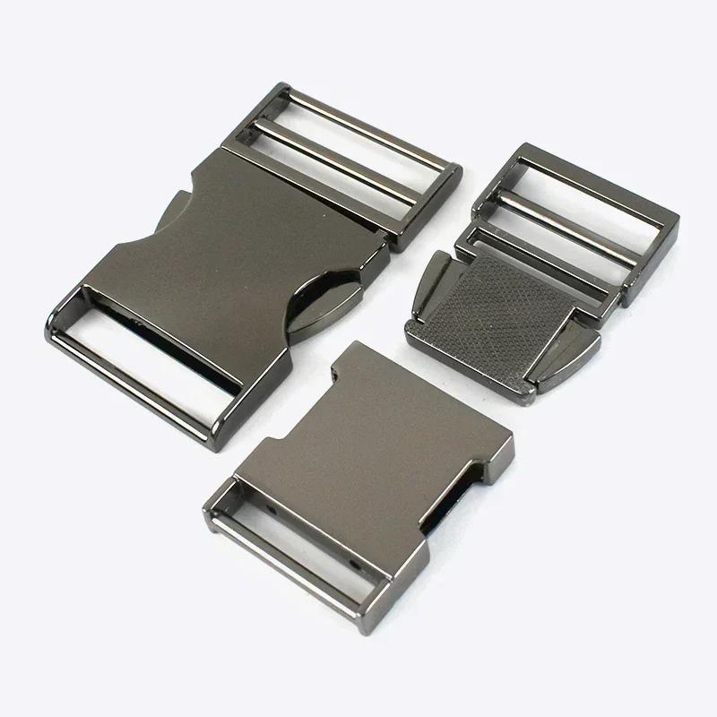 2/4 Pezzi 19-38mm Meetee Fibbie a Sgancio Rapido in Metallo Ganci per Spallacci dello Zaino Fibbia Laterale per Collare di Animali Domestici Accessori Hardware Fai da Te
