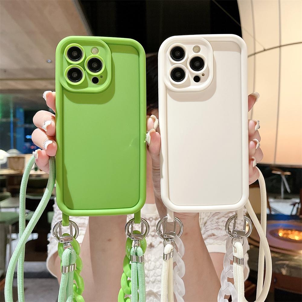 Wrist Strap Crossbody Phone Case For iPhone 14 13 15 16 Pro Max 12 11 X XR XS 7 8 Plus SE  Adjustable Lanyard Soft Cover