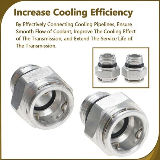 Quick-Connect Transmission Cooler Line Fittings For Chrysler, Dodge, Jeep 2013+