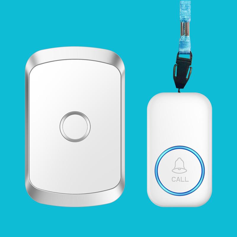 Wireless Emergency Call Button for Home: Long-Distance, One-to-One Remote for Elderly Care and Nursing Assistance.