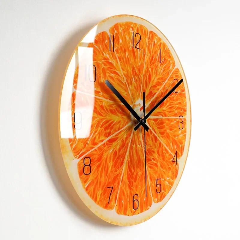 Bedroom Glass Wall Clock Nordic Large Modern Kitchen Wall Clocks Thick Watches Novelty Living Room Watch Home Decor M2R3O9